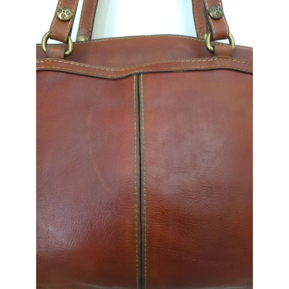 Patricia Nash FLORENCE POPPY Embossed Saddle Leather Brown Tote Shoulder Bag - Picture 5 of 9